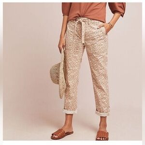 Anthropologie The Wanderer cheetah utility pants
